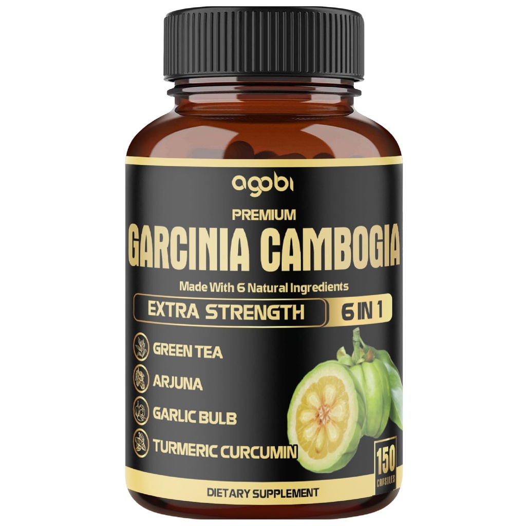 Green Tea, Arjuna, Garlic, Turmeric, Black Pepper - Body Health & Immune Support Supplement - 5 개월 동안 1 팩 150 캡