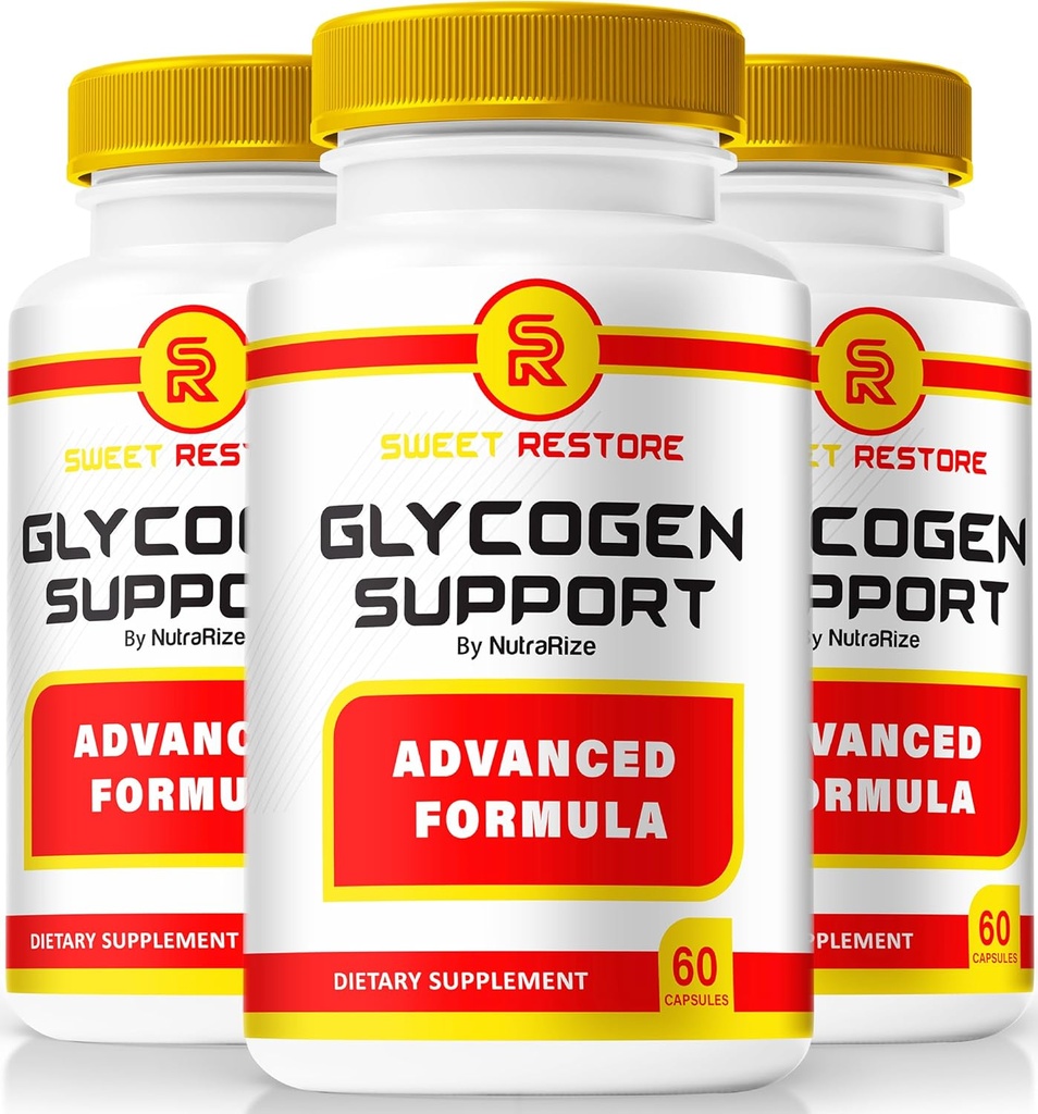 NutraRize (Pack of 3 Sweet Restore Glycogen Support, Joint Support, 공식 글리젠 지원 캡슐, 관절 지원 포뮬러 혈관 클리너 리뷰 (180 캡슐)