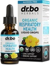 Lung Detox Respiratory Health Drops - 유기 호흡기 보충제 초본 Lung Cleanse, Lungs Bronchial Support, Mucus Clear with Mullein Leaf Extract, Elderberry Supplement 1 oz