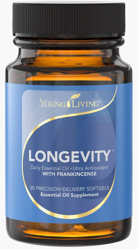 Young Living - Longevity 30 Softgels | 일일 에센셜 오일 보충 | 산화 방지제 속성 | DHA 레벨에 대한 무료 방사선 및 지원에 대한 방어 | Cellular Wellness