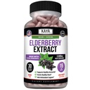 Kaya Naturals Elderberry Immune 지원 - 엘더베리 추출물, 리치 산화 방지제 프리미엄 비타민, 1200mg 면역 시스템 부스터 Sambucus 캡슐 - 30 개