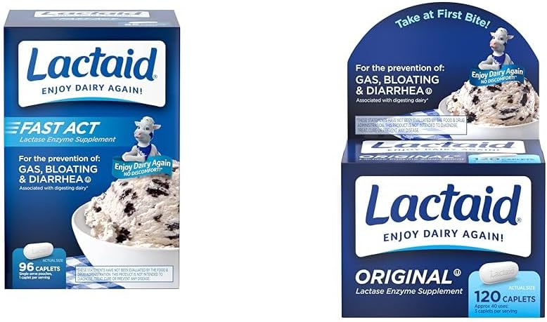 Lactaid 빠른 행위 Lactose 자연적인 Lactase 효소를 가진 Intolerance 구호 캡슐 & 본래 힘 Lactose Intolerance 구호 캡슐