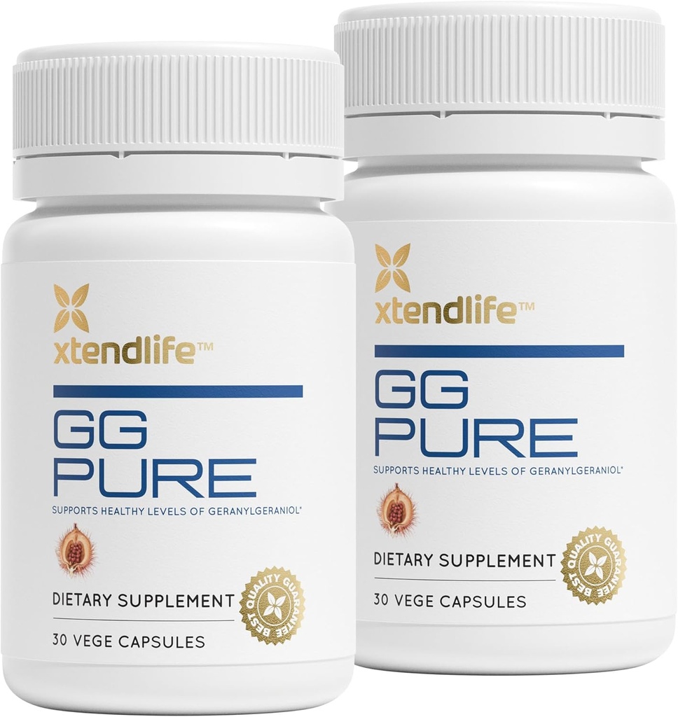 Xtendlife GG CoQ10를 위한 순수한 Geranylgeraniol, 뼈, 근육 & 심장 지원 - 안나토씨에서 150mg GG 금 - Statin 사용자를 위한 이상 - 2 달 공급 (포장 2)