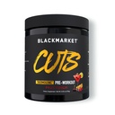 BLACKMARKET CUTS Pre Workout - 남성 및 여성, 지방 대사, 근육 정의, Creatine 무료, 30 서빙 (Fruit Punch)