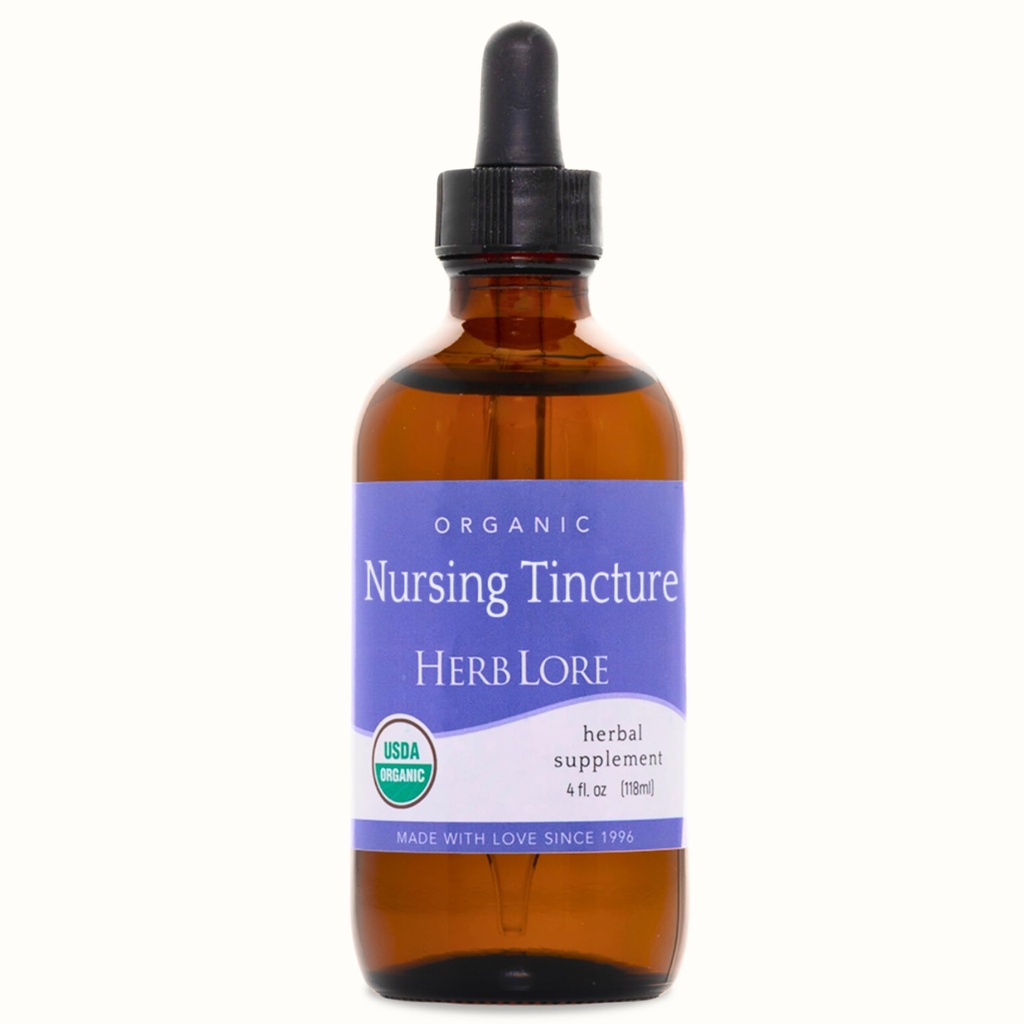 허브 Lore Organic Nursing Tincture - 액체 Lactation Support Drops는 Moringa 및 Fennel과 Breast Milk 공급을 증가시킵니다. Fenugreek 무료 Breastfeeding 보충 (4 fl oz)