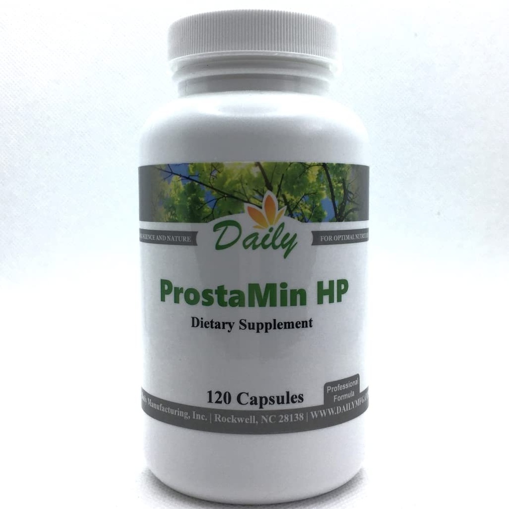 Daily Manufacturing ProstaMin HPTM (베타 시토스테롤, 피게움, 레이시 버섯, 마늘 추출물, 쿠르쿠민 (토미트에서) & 아연)