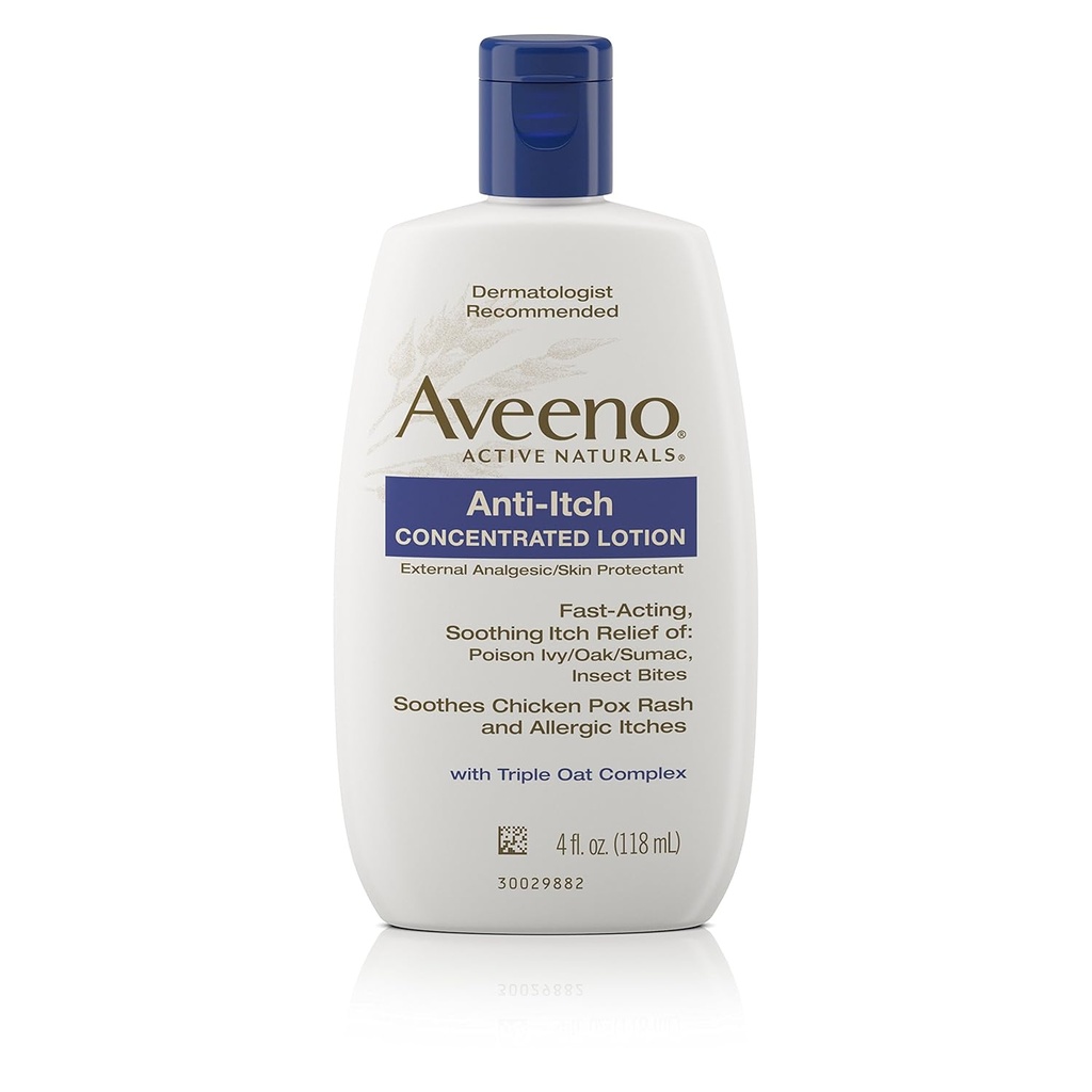 Aveeno Active Naturals Anti-Itch 농축 로션 - 4 fl oz