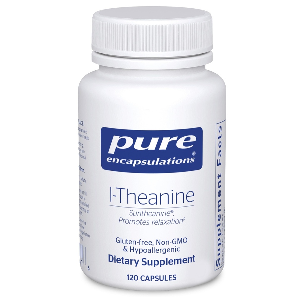Pure Encapsulations L-Theanine - Relaxation, Stress & Nervous System 지원 아미노산 보충 - 120 캡슐