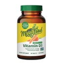 MegaFood 비타민 D3 1000 IU (25 mcg) - Real Food, 면역 지원, Bones, Teeth & Muscles, Vegetarian, Gluten-Free, Non-GMO, Kosher - 90 정제, 90 서빙