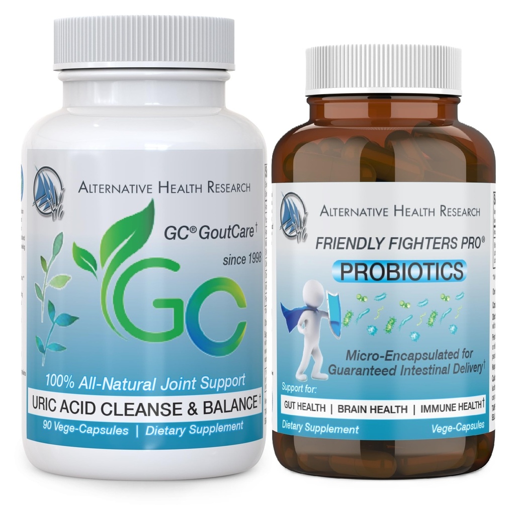 GC® GoutCare 및 친절한 Fighters® Probiotic: Microencapsulated Probiotics를 가진 Uric 산 정화 포장