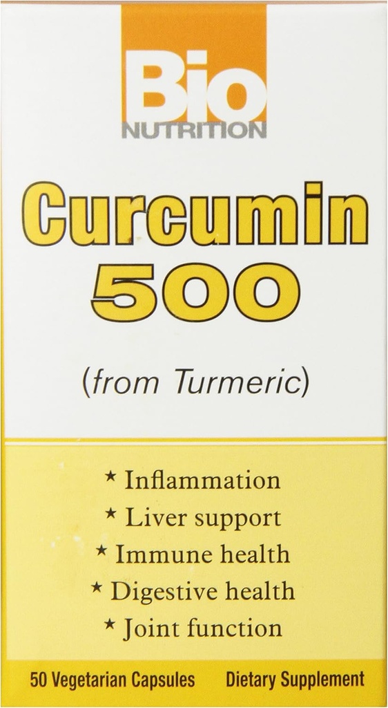 생물 영양 Curcummin 500 Vegi 모자, 50 조사