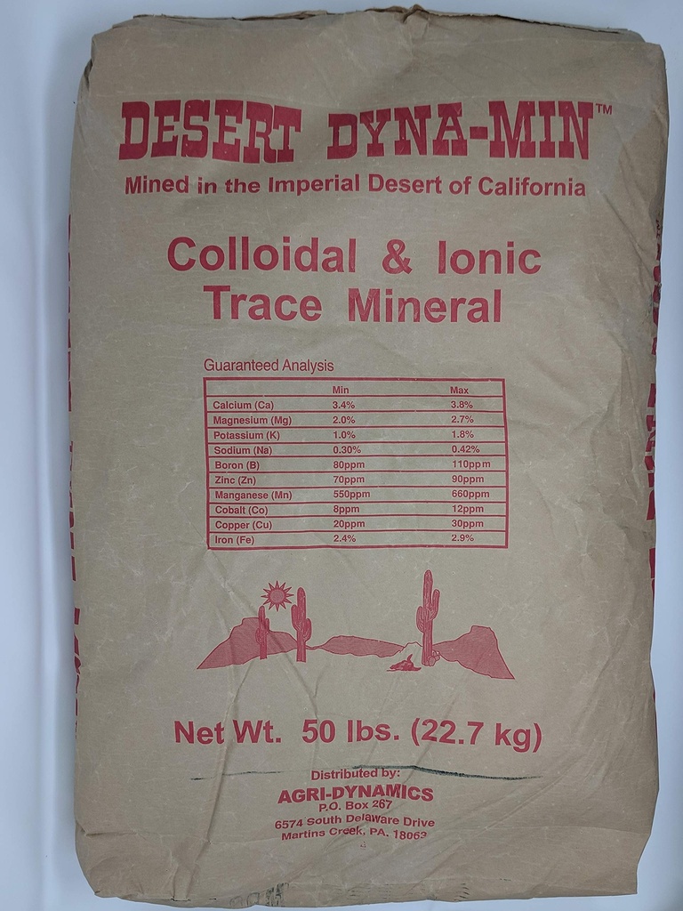 데저드 Dyna-Min - 콜로이드 및 이오니아 추적 무기 - 50lb Bag