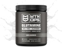 MTN OPS L 글루타민 분말 60 서빙 / 300g의 100 % 순수한 L 글루타민 근육 회복, Unflavored + 5g 당