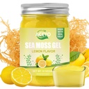 ACEYO (12 OZ) 아일랜드어 바다 Moss 젤 유기 익지않는 Vegan 레몬 맛 102 비타민과 무기물 야생 Harvested Non-GMO Immune 방위 승압기 Thyroid 소화 지원