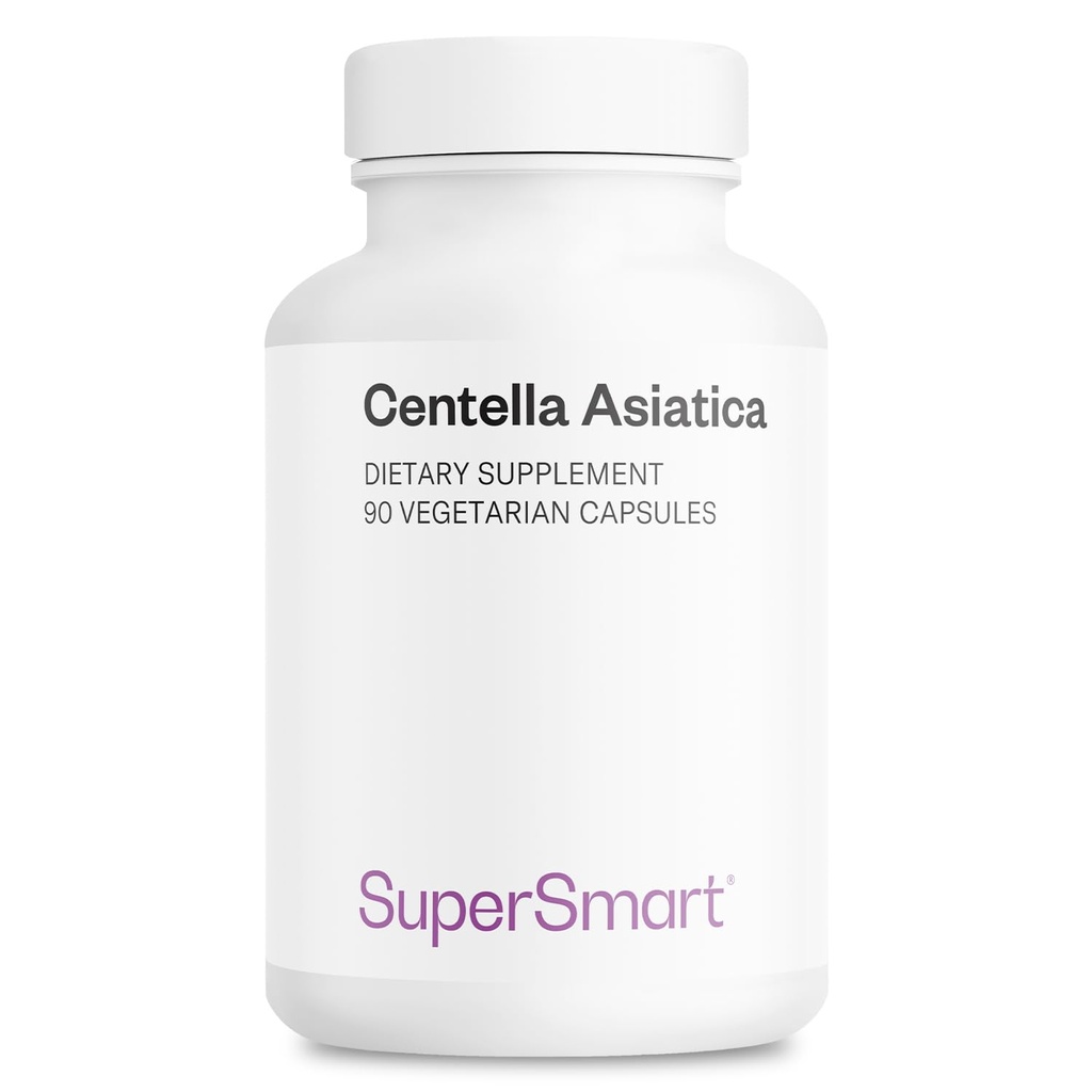 SuperSmart - 하루 동안 Centella Asiatica 180mg - Gotu Kola 추출물 보충교재 | Non-GMO & 글루텐 무료 - 90 채식 캡슐
