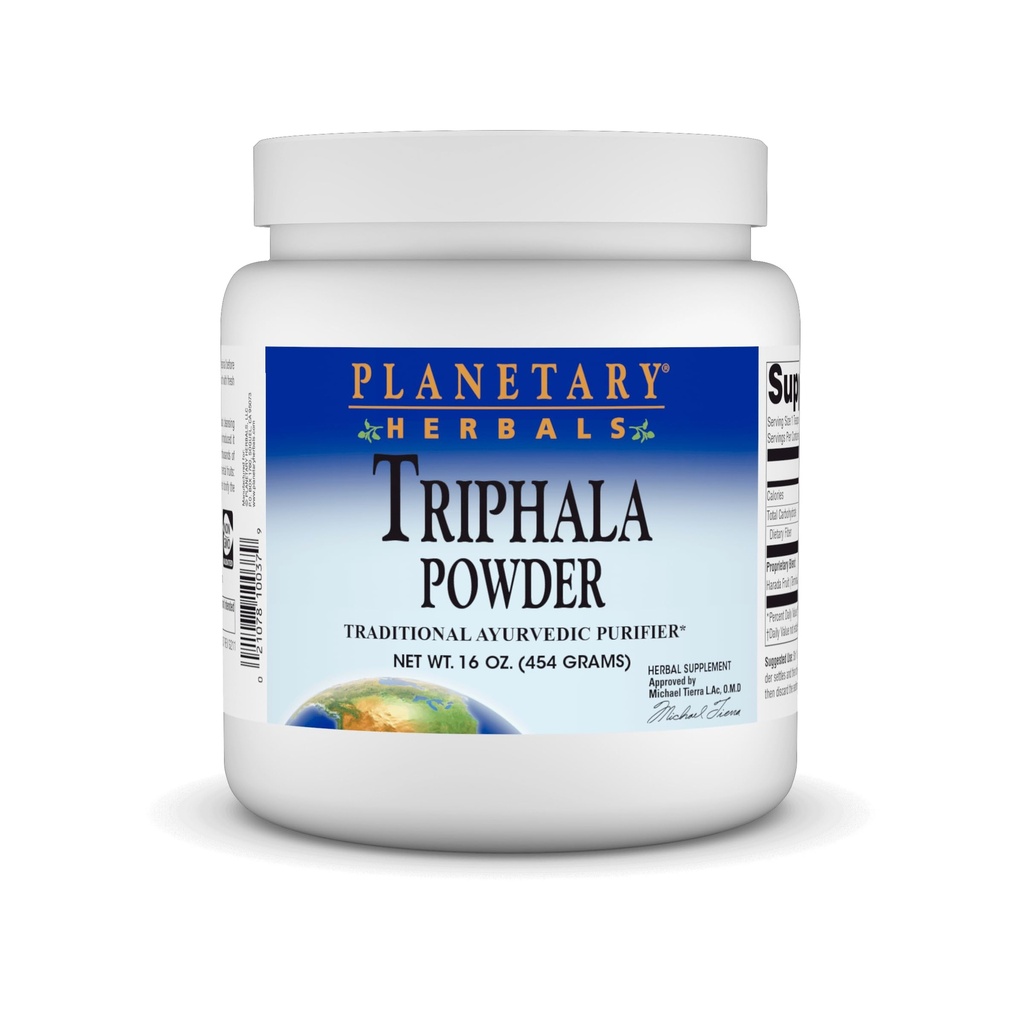 행성 허브 : Triphala 16 온스. 분말 분말