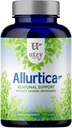 Utzy Naturals Allurtica | Quercetin과 Sting Nettle의 초본 보충 | 성인 및 어린이용 시즌 지원 | 비 돌리기 | 120 캡슐