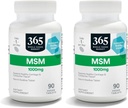 전체 식품 시장, MSM 1000Mg, 90 정제 (팩 2)