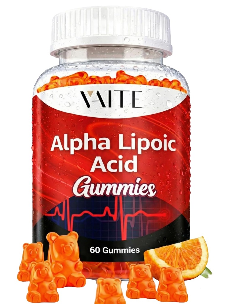 알파 Lipoic 산 Gummies 1000mg의 뇌 & Nerve 지원을 위한 ALA 보충교재, 산화 방지제, 에너지 – 비 GMO, Vegan, 글루텐 자유로운 – 남자 & 여자를 위한 활력 그리고 안락을 위한 60의 Chewable