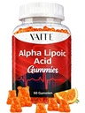 알파 Lipoic 산 Gummies 1000mg의 뇌 & Nerve 지원을 위한 ALA 보충교재, 산화 방지제, 에너지 – 비 GMO, Vegan, 글루텐 자유로운 – 남자 & 여자를 위한 활력 그리고 안락을 위한 60의 Chewable