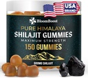 남성과 여성을위한 Shilajit - Shilajit Gummies - Shilajit Pure Himalayan | 600mg Shilajit, 150 구미 (75 인분)