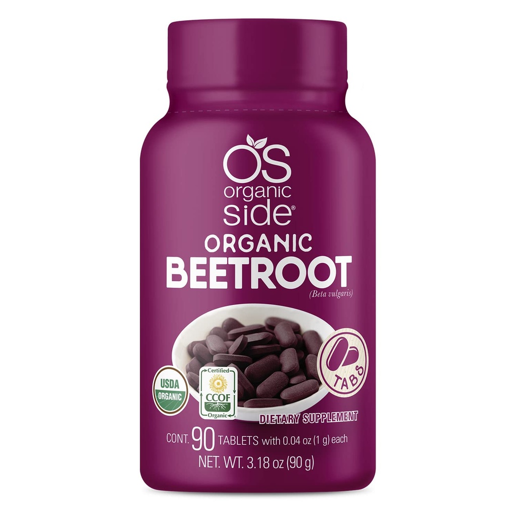 | Beetroot Tablet | 100 % 순수 유기농 | Boost Circulation & Energy | USDA 인증 | Non-GMO, 플랜트 기반 | 90 정제 | 심장 건강 및 웰빙