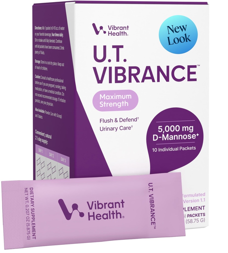 Vibrant Health, U.T. Vibrance 스틱 팩, Urinary Tract Health, 10 서빙을위한 위기 개입