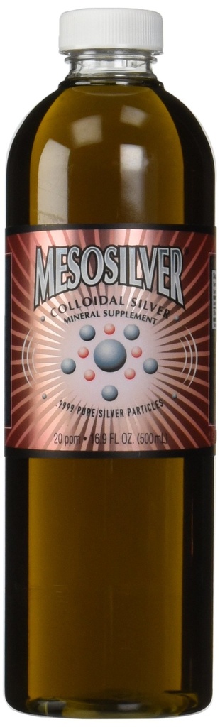 MesoSilver ® 20 ppm 콜로이드 실버, 500 mL/16.9 Oz