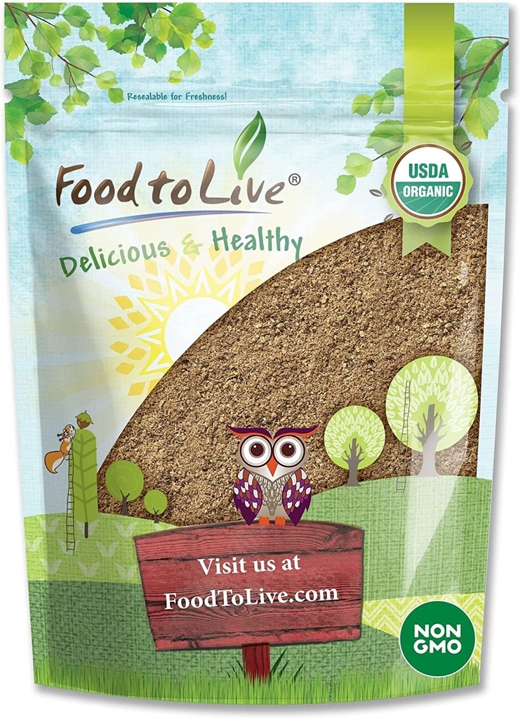 살아있는 유기 Psyllium Husk 분말, 2 파운드 - 비 GMO, Kosher, Ultra Fine, Unsweetened, Unflavored, Fiber, Natural Food thickener, Baking, Raw, Bulk, Vegan, Keto Friendly에 적합