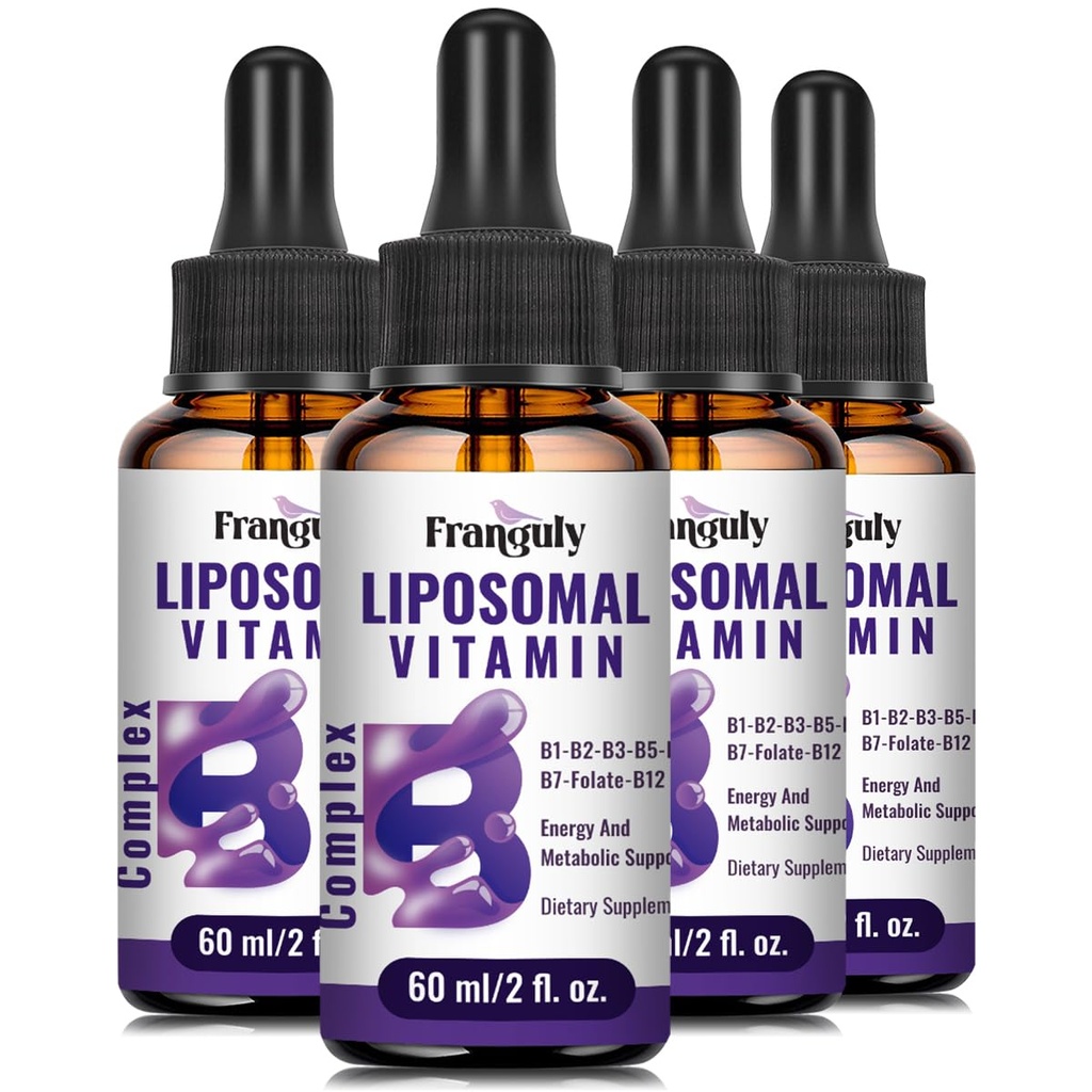 Liposomal 비타민 B 복잡한 액체 이하 언어 B 복잡한 비타민 여성 남자를 위한 보충교재는 흡수 메틸을 섞는 B12, B1, B2, B3, B5, B6, Folate, 에너지와 면역성이 있는 지원을 위한 Biotin를 개량했습니다-8.0 oz