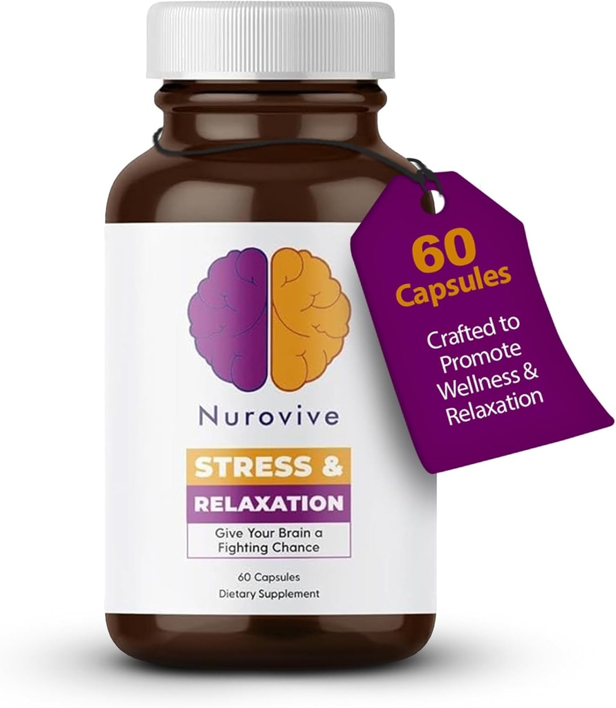 스트레스 & Relaxation, 정신 초점 보충, 레몬 발름 캡슐 남성/여성, 매일 웰빙 지원, 인삼, Chamomile & More, 60 캡슐과 Ashwagandha 알약