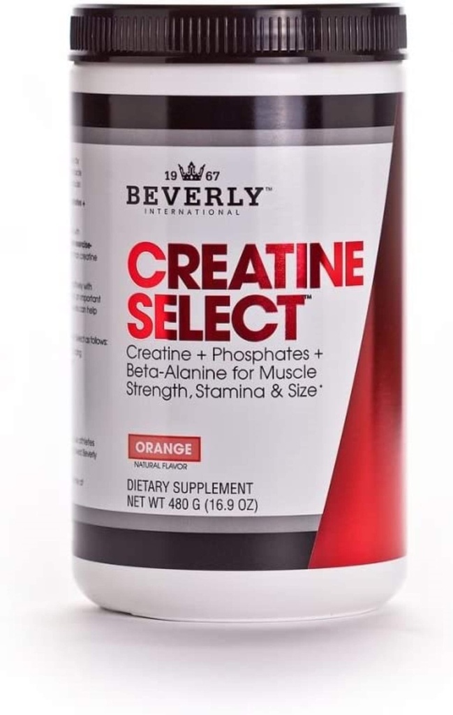 Beverly International Creatine Select with Phosphates, 40 서빙. Fail-Proof 크레아틴 Monohydrate 공식. 부스트 근육 크기, 힘, 내구시간 및 회복. 남자와 여자를 위해. 맛 같은 탕