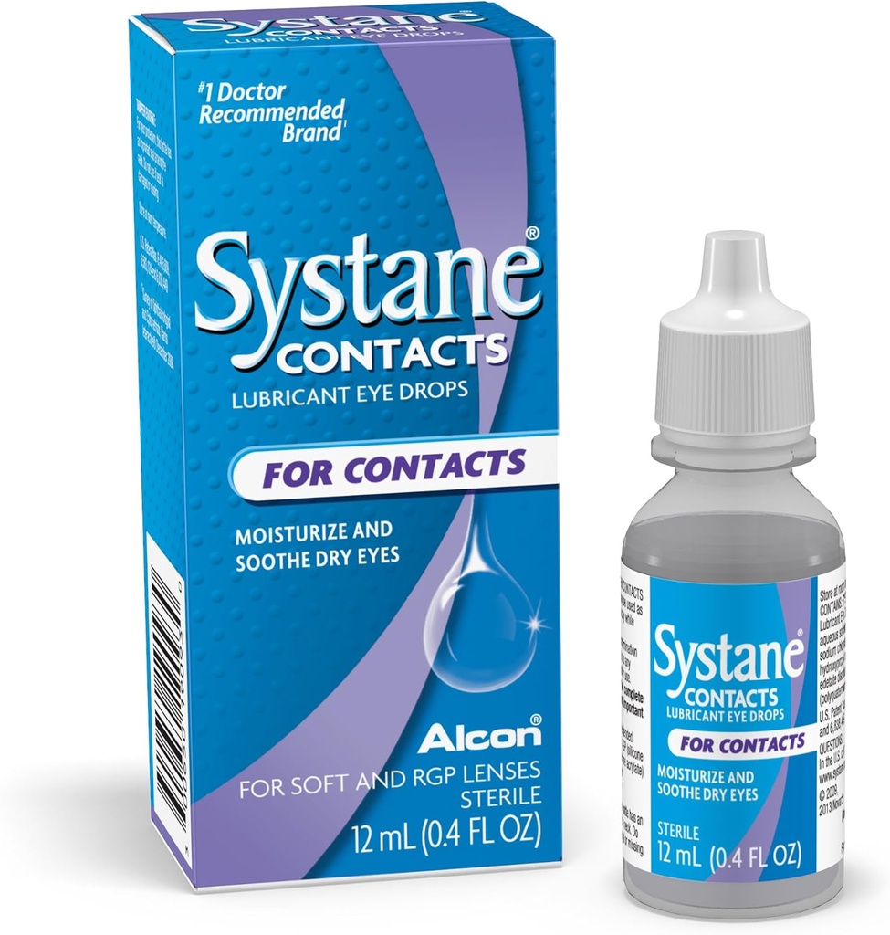 Systane 연락처 Soothing Drops-0.405 온스, 12mL
