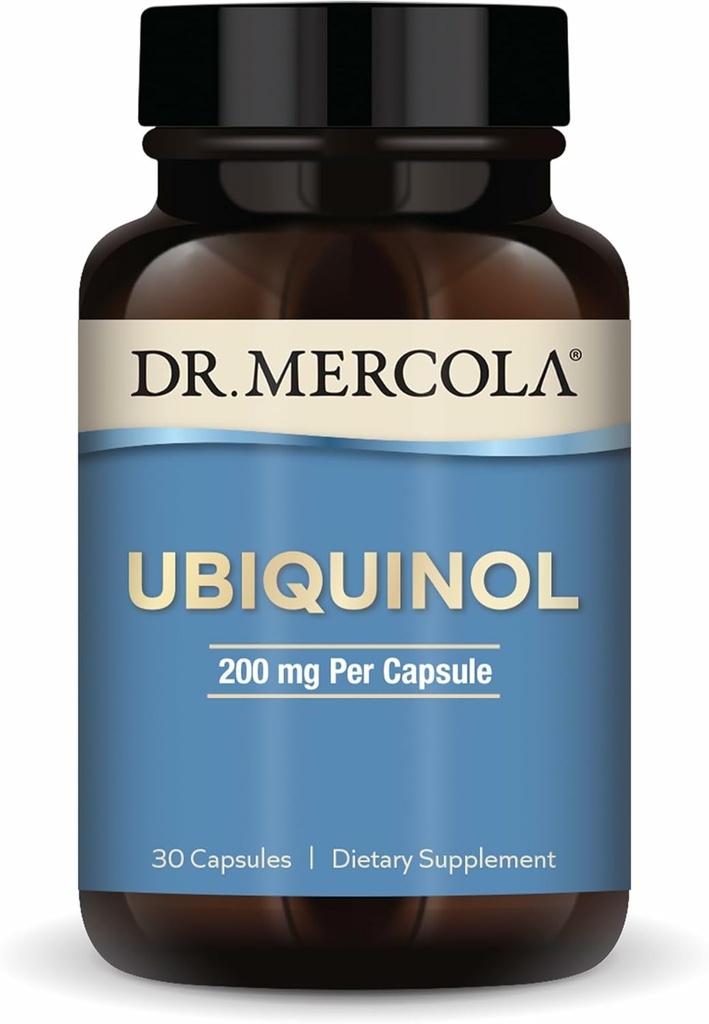 Mercola Ubiquinol 박사, 30 서빙 (30 캡슐), 캡슐 당 200 mg, 규정식 보충교재, 지원 에너지 생산, 비 GMO