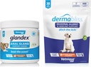 Vetnique Labs Dermabliss 알레르기 Chews 30 Ct와 Glandex 항문 동맥 지원 Chews 60 Ct 뭉치 개 비타민 & 보충교재, Probiotics를 가진 항문 동맥 개 치료, 개 알레르기 피부 처리 연약한 Chew