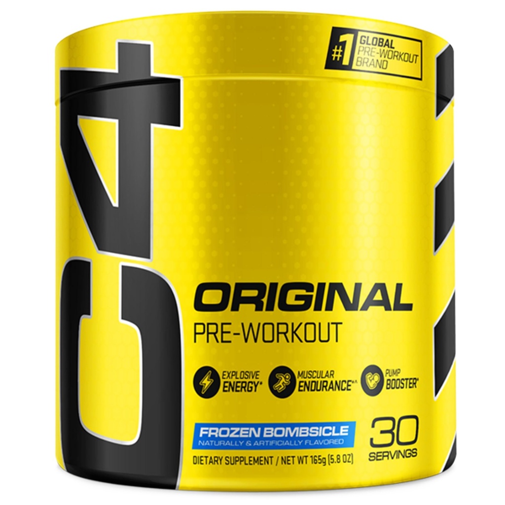 Cellucor C4 Original Pre Workout Powder Frozen Bombsicle Sugar Free Preworkout Energy for Men & Women 150mg Caffeine + Beta Alanine + Creatine - 30 서빙 (포장 월병)