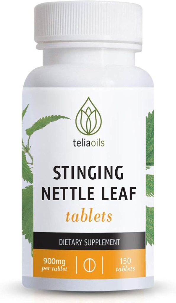 Teliaoils Nettle Leaf Capsules 900mg - Seasonal Relief, Immune & Respiratory Support 용 Sting Nettle Extract Tablets - 150 채식 캡슐