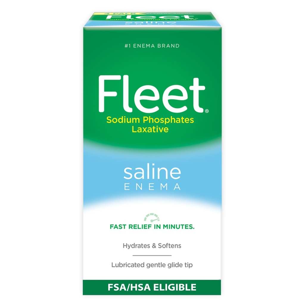성인 변비, 4.5 fl oz, 4 병에 대한 Fleet Laxative Saline Enema