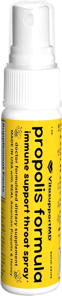 VITASUPPORTMD Propolis 공식 스로트 스프레이 - 의사는 Natural Antioxidants, 1 fl oz와 Immune 지원을위한 미국에 제조
