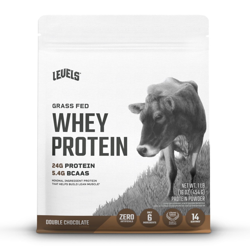 수준 잔디 페더럴 익스프레스 호이 단백질 분말, 인공 없음, 단백질의 24G, 두 배 초콜렛, 1LB