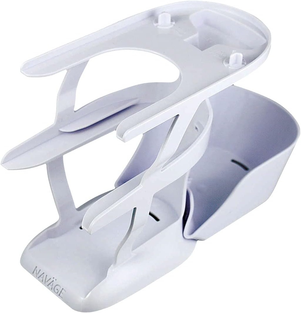 Navage Countertop Caddy - Navage Nasal 관개 시스템을위한 스토리지 Caddy 주최자 - 분리 가능한 트레이가있는 3-Tier Nose Cleaning Supplies 주최자 - 플라스틱 Caddy 만 - Nasal Care Accessories
