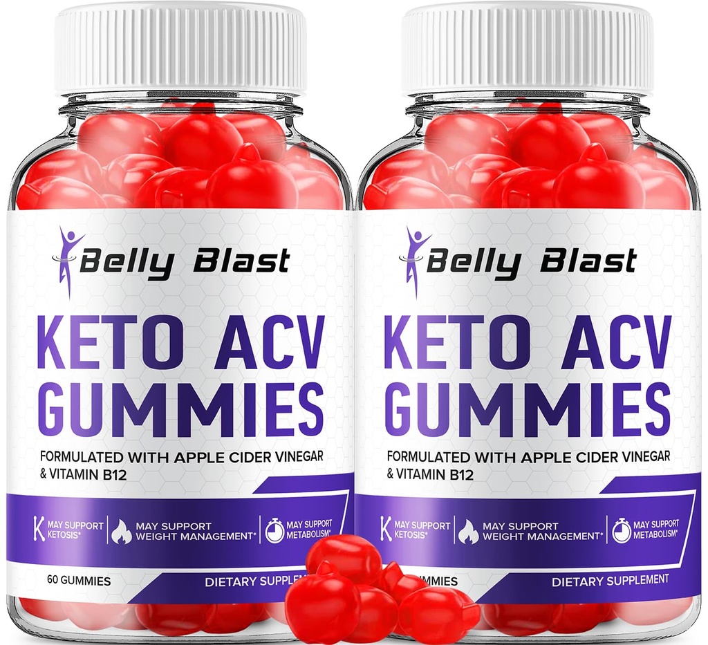 (2 팩) Belly Blast Keto ACV Gummies - 고급 공식 Belly Blast Keto Plus ACV Gummies Apple Cider Vinegar, 체중 관리, BellyBlast ACV Dietary Supplement 리뷰 남성 여성 (120 Gummies)