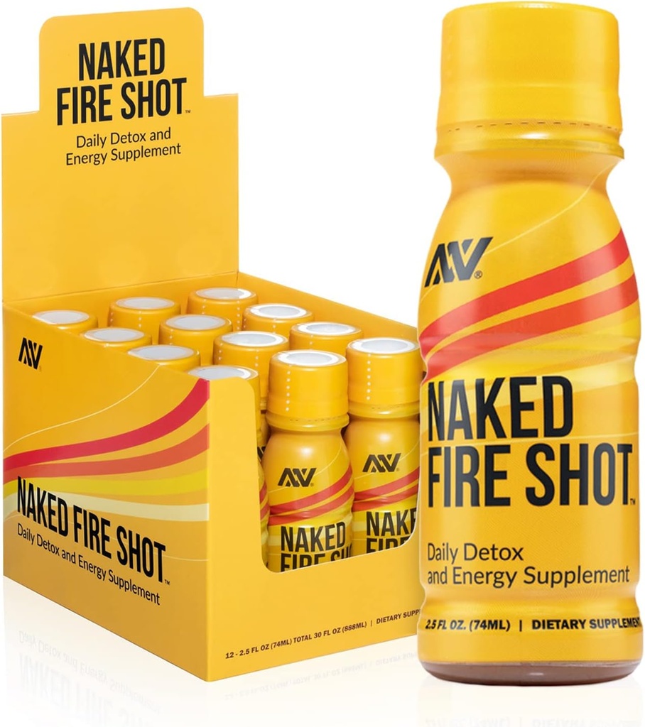 NAKED 영양 벌거 벗은 불발탄 - 자연 에너지 탄, 생강 뿌리, 익지않는 Apple Cider Vinegar, 유기 Ginseng & Ashwagandha, Detox, 에너지 웰빙 탄 - 2.5Oz, 12 팩