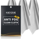 3 팩 건조한 반대로 안개 피복 - 가면을 가진 입히는 안경을 위한 Antifogging 피복 Microfiber 청소 피복 렌즈 닦음, 스크린, 고글, 재사용할 수 있는 및 휴대용