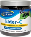 NORTH AMERICAN HERB & SPICE Elder-C - 3 온스. - Elderberry Concentrate - 면역 지원, 건강한 호흡 응답 - Non-GMO, 글루텐 무료 - 42 서빙