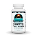Source Naturals Glucosamine Chondroitin Complex 와 Msm - 120 정제