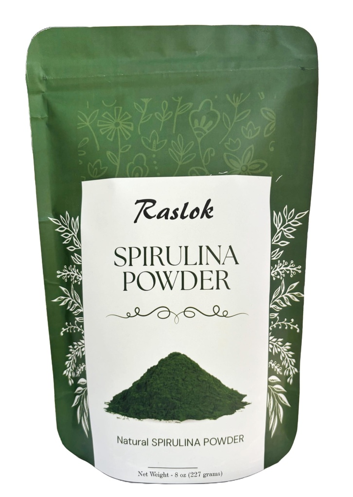 Pure Spirulina Powder | 면역 지원 및 산화제 | 필러 없음 & 비 GMO, Vegan Protein (8 Oz)의 풍부한