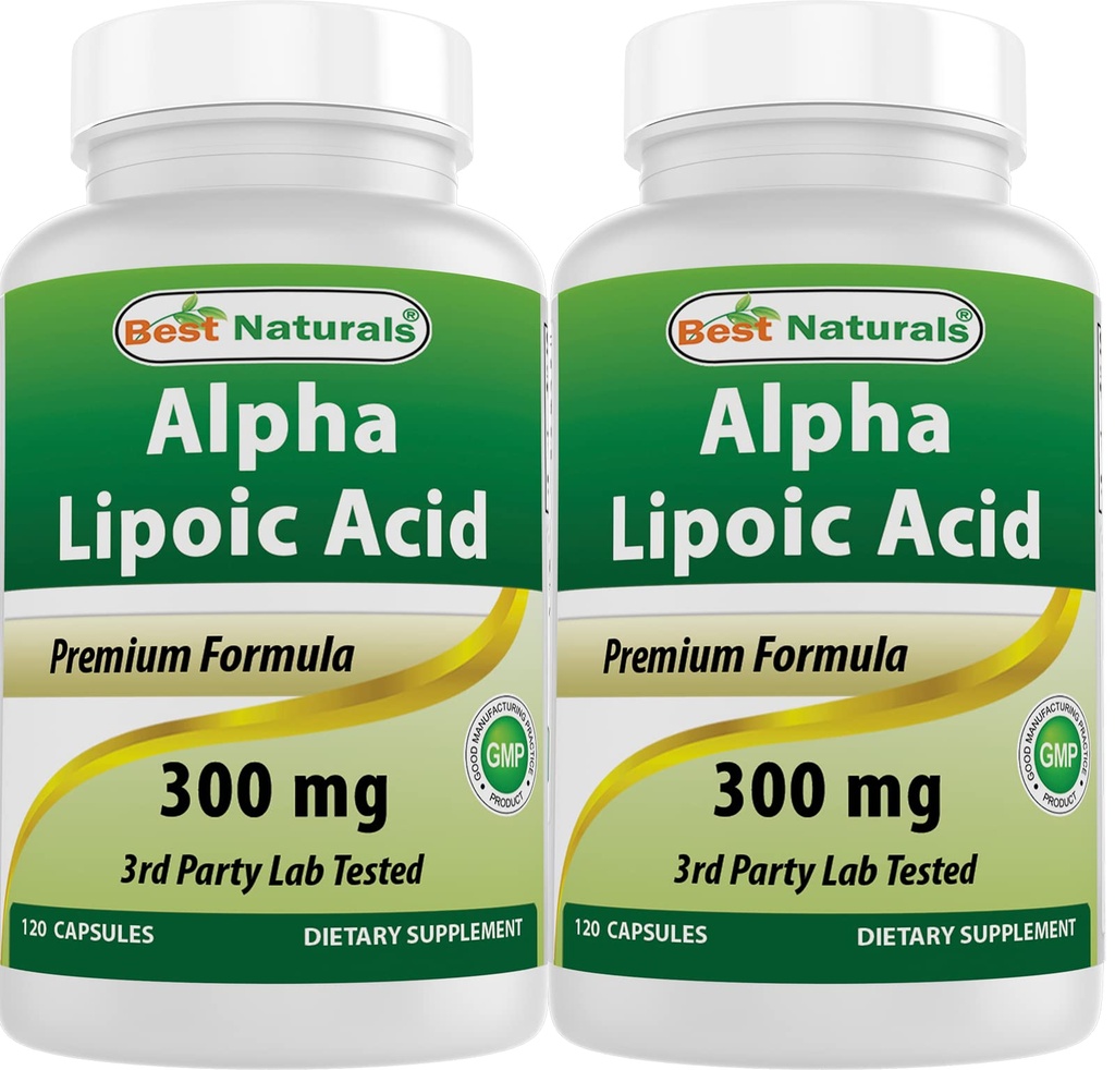 제일 자연적인 알파 Lipoic 산 300 mg 120의 캡슐 (120의 조사 2)의 포장)