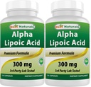 제일 자연적인 알파 Lipoic 산 300 mg 120의 캡슐 (120의 조사 2)의 포장)