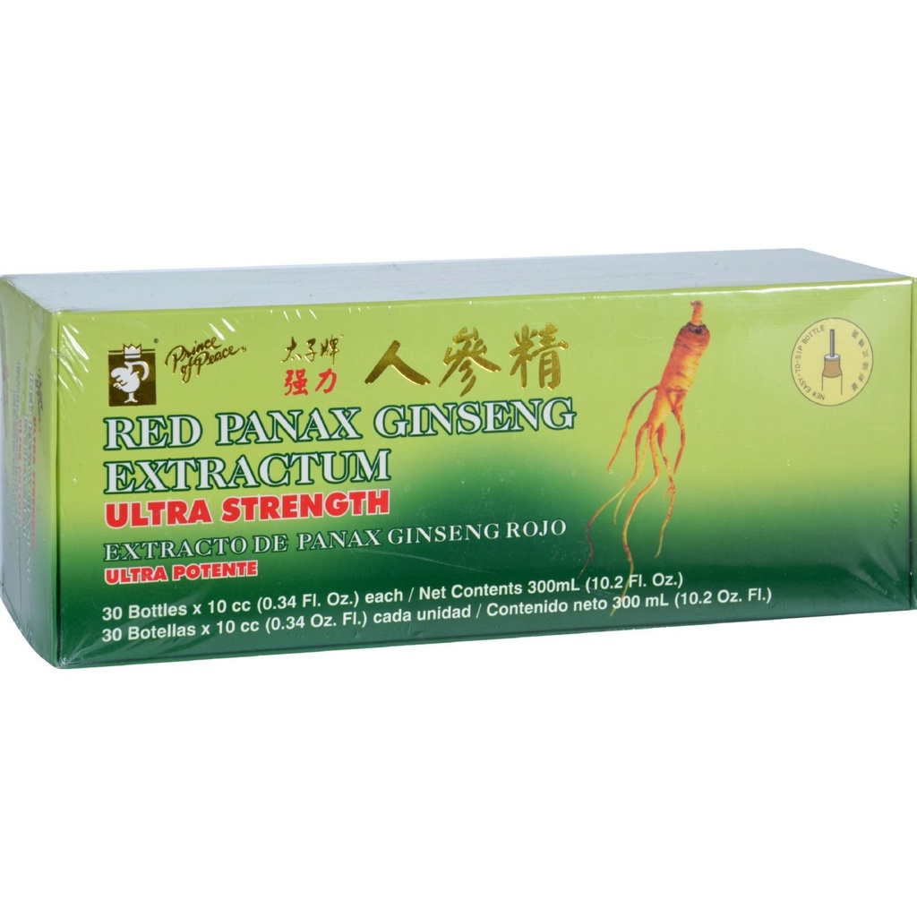 평화 빨간 Panax 인삼 추출물 Ultra Strength의 왕자 - 30 Vials